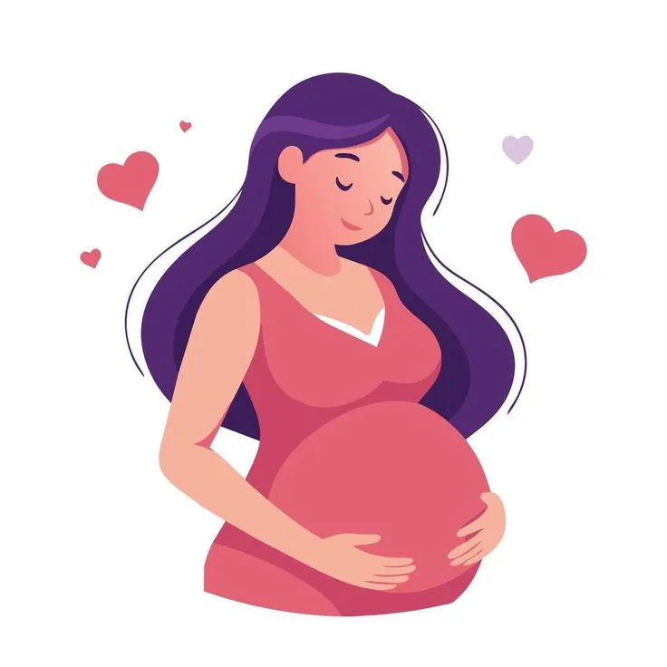 Mulher grávida feliz